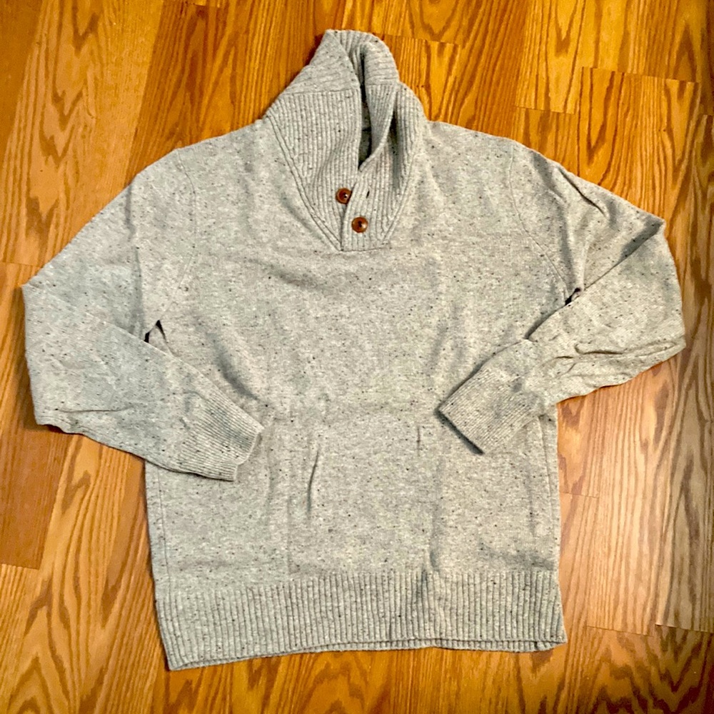 Mens JCrew wool cowl neck sweater